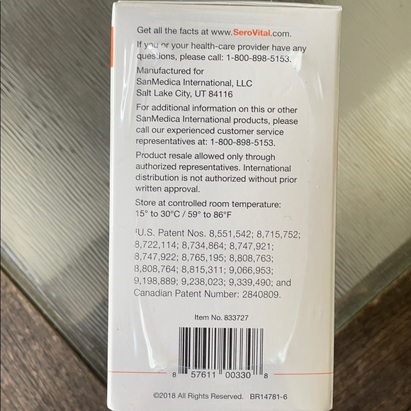 SeroVital 160 capsules- new / sealed - Picture 8 of 9